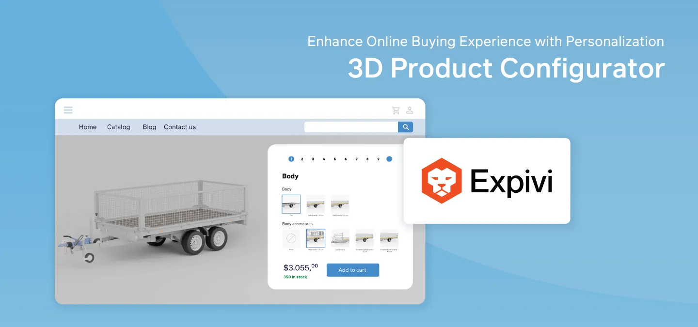 Geef je kopers kracht met Expivi’s visuele 3D-productconfigurator