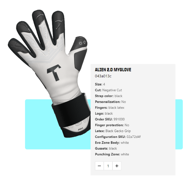 t1tan glove configurator